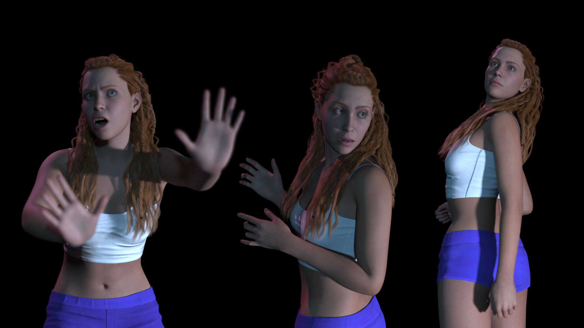 Closeups for Final Girl for G9 3D Render, Digital Artwork by Yola Art