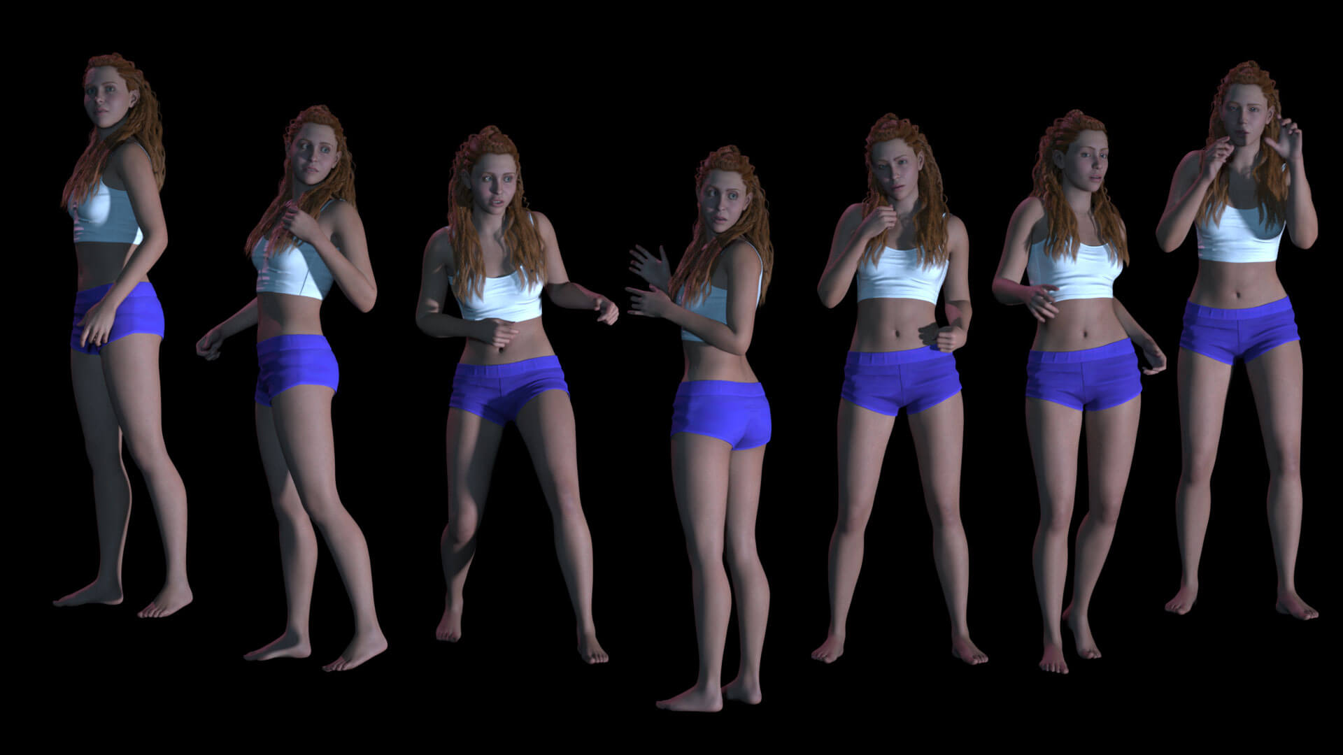 Final Girl for G9 Showcase 3D Render, Digital Artwork by Yola Art