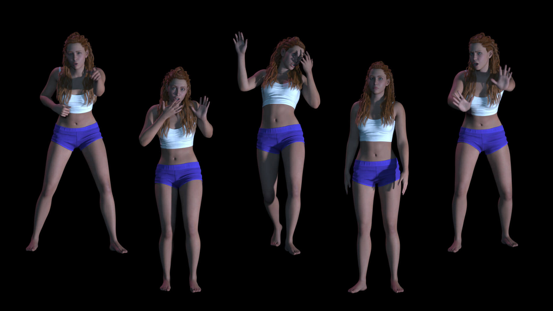 Final Girl for G9 Showcase 3D Render, Digital Artwork by Yola Art