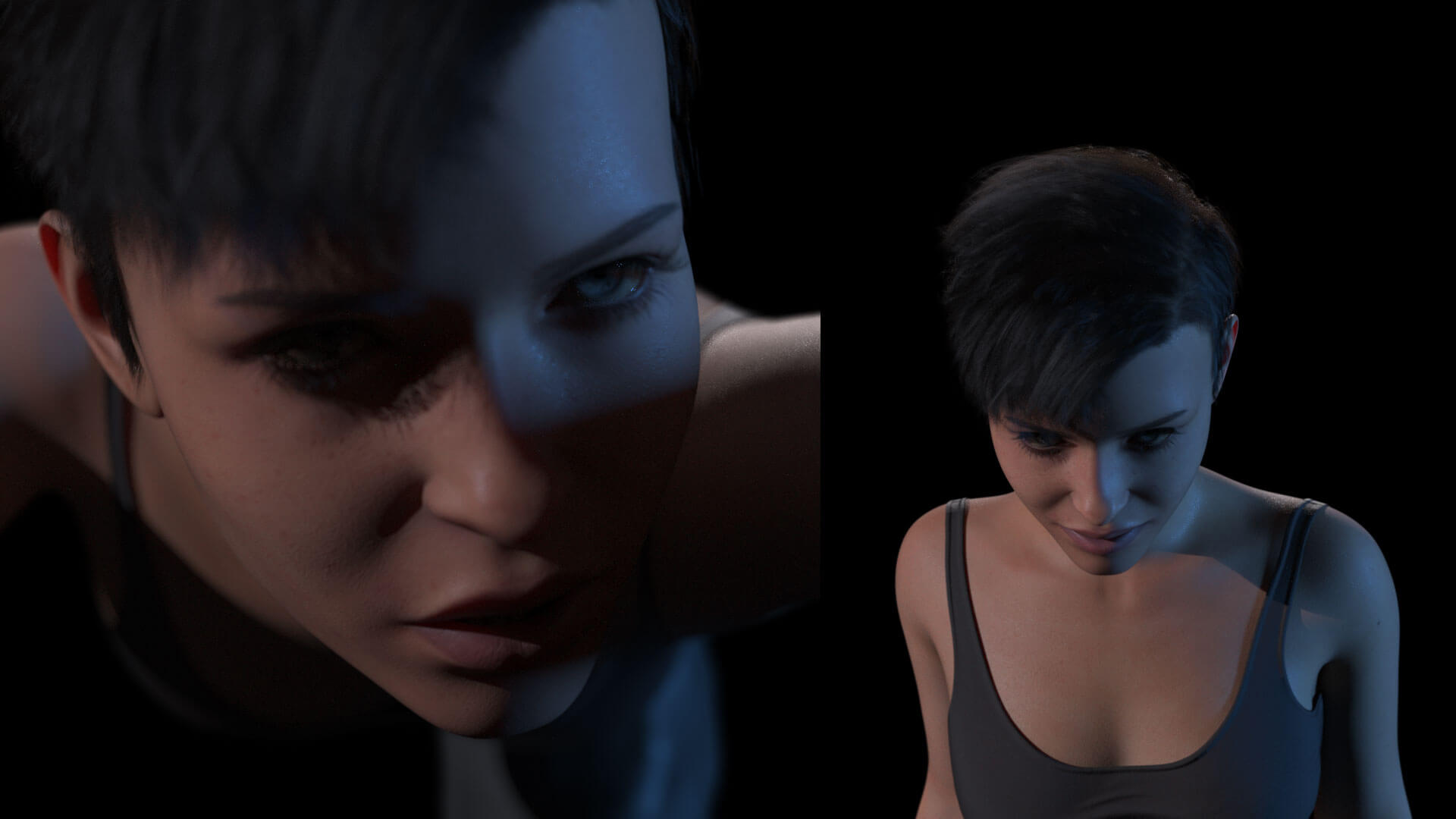 The Thing Wearing Her Skin 3D Render, Digital Artwork by Yola Art