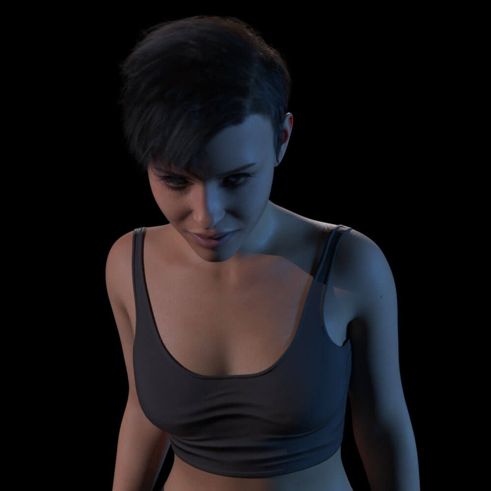 The Thing Wearing Her Skin 3D Render, Digital Artwork by Yola Art