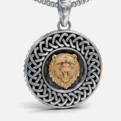 Bear Cut Animal Pendant