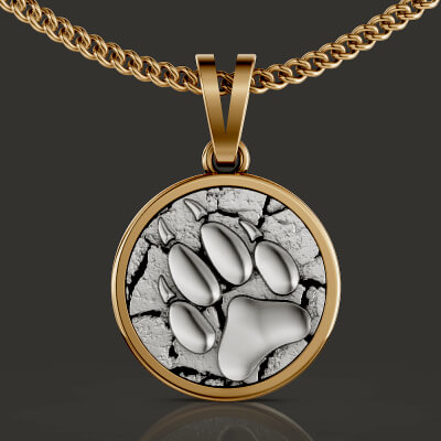 bear paw pendant