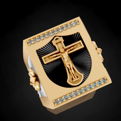 Cross Christian Ring