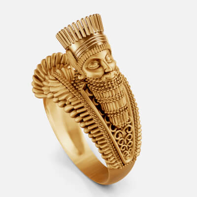 King Crown Throne Ring