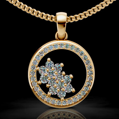 Lux Flower Pendant
