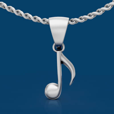 Music Notes Quaver Pendant