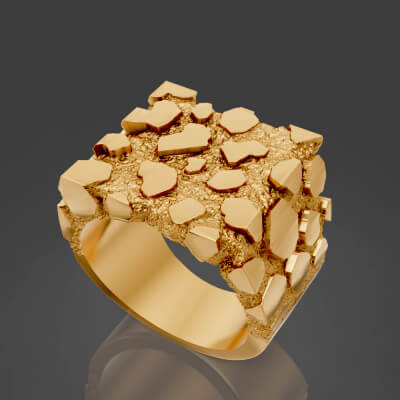 Nugget Man Ring