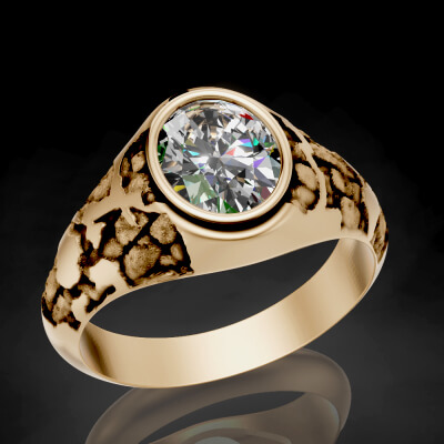 Organic Stone Rock Ring