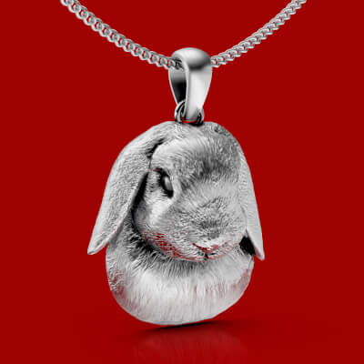 Rabbit Pendants Cute Animal