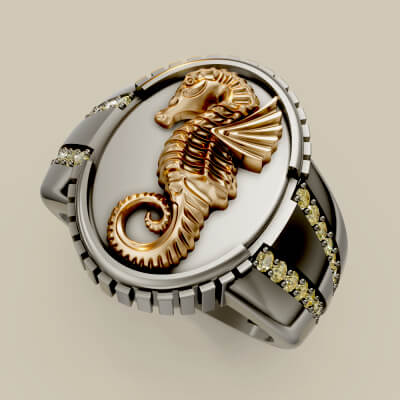 Seahorse Ring Animal