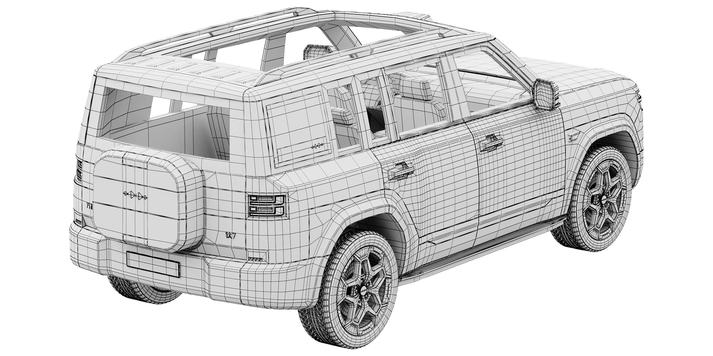 BYD Fang Cheng Bao Tai 7 3D Model