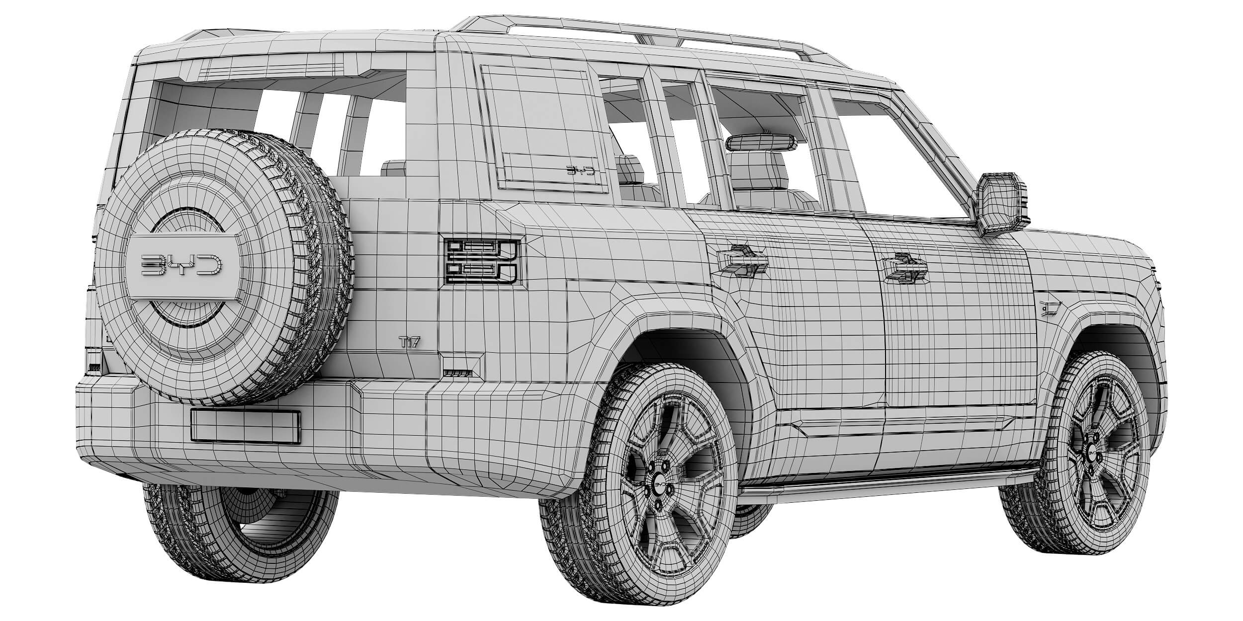 BYD Ti 7 2027 3D Model