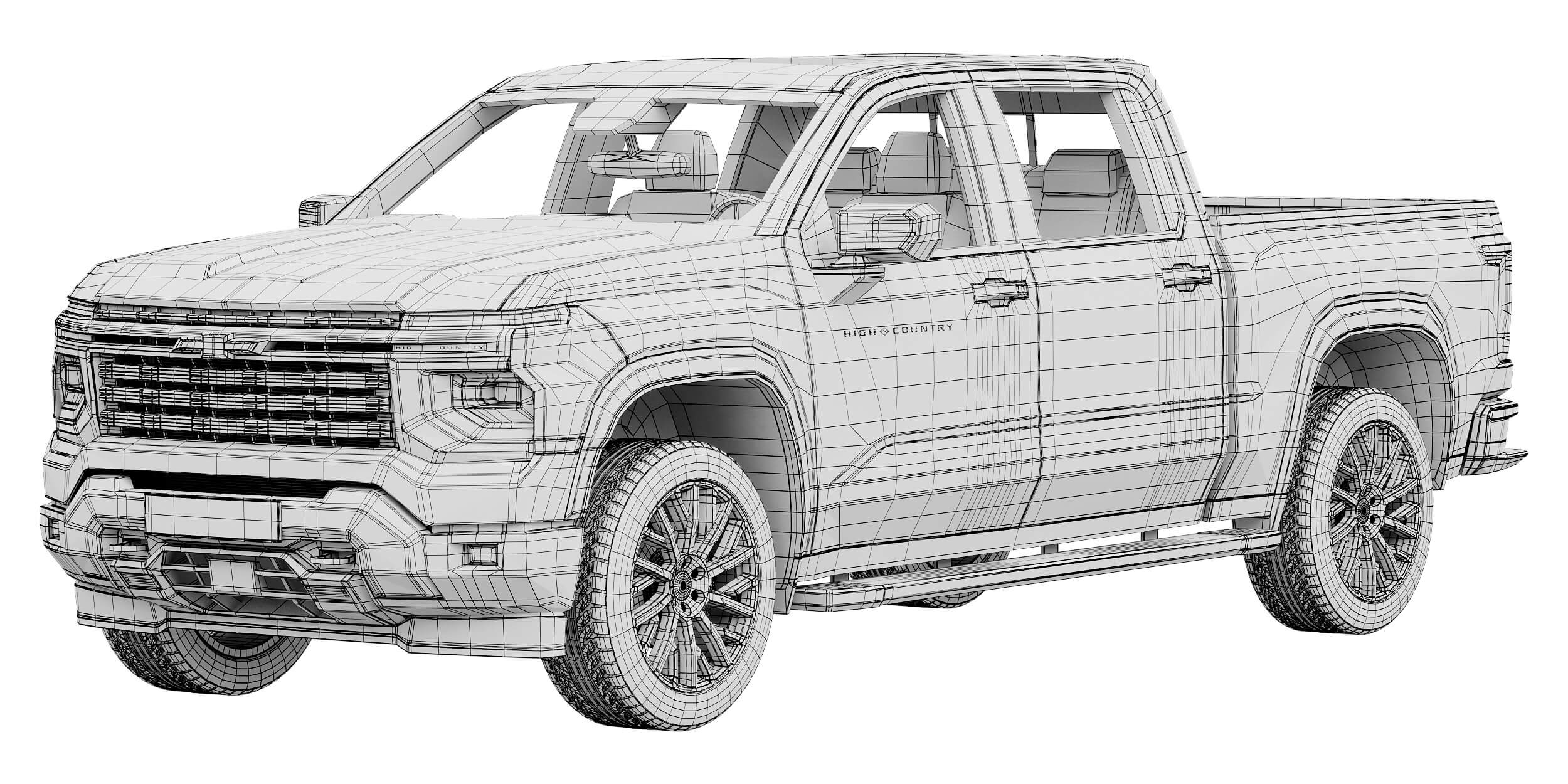 Chevrolet Silverado 1500 High Country 2027 3D Model