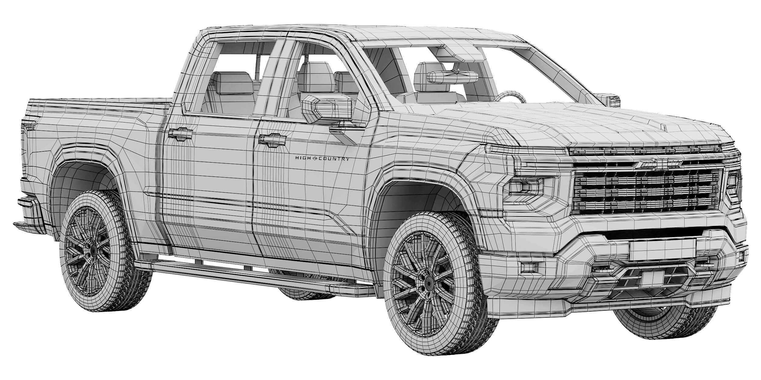 Chevrolet Silverado 1500 High Country 2027 3D Model