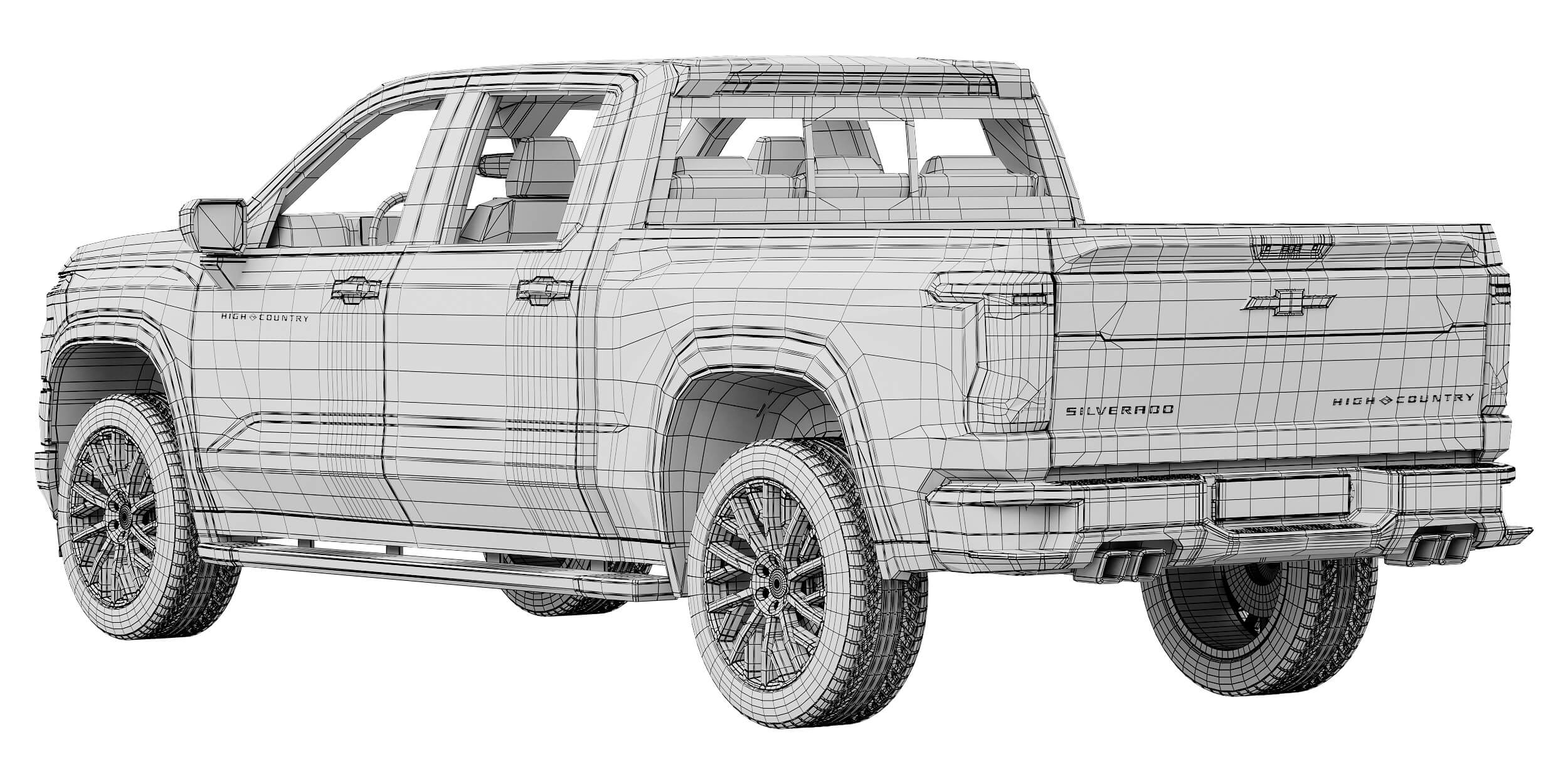 Chevrolet Silverado 1500 High Country 2027 3D Model