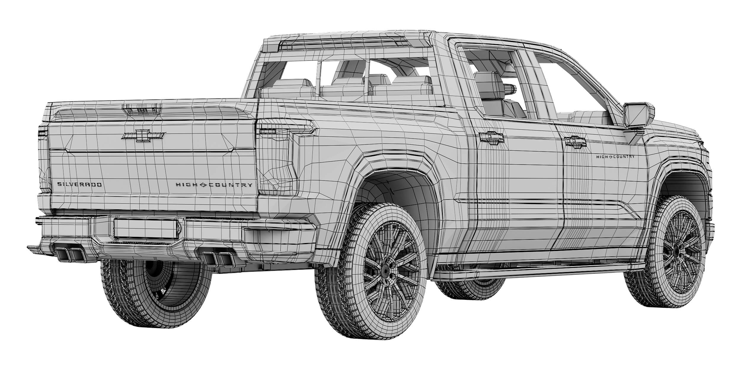 Chevrolet Silverado 1500 High Country 2027 3D Model