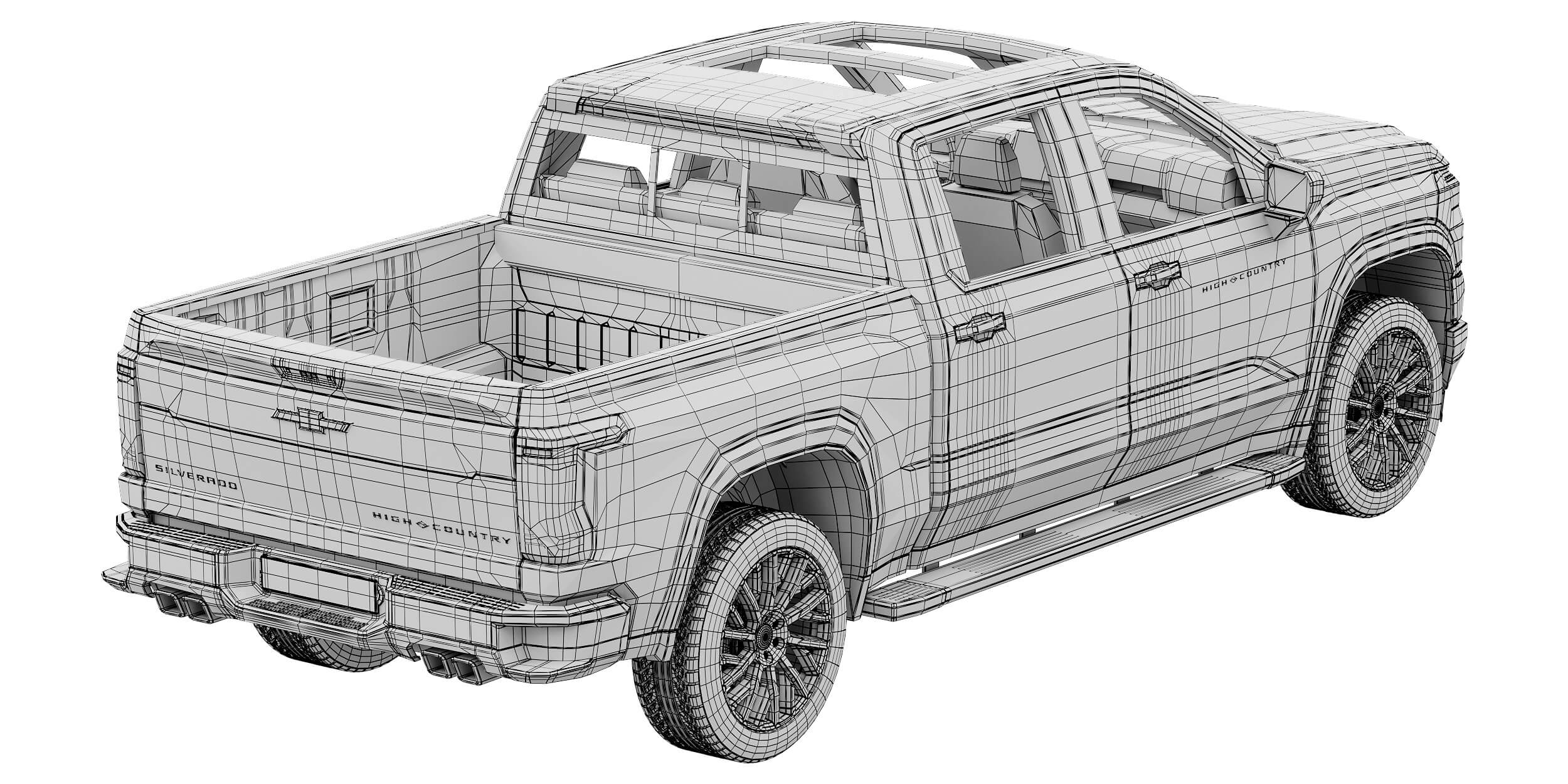 Chevrolet Silverado 1500 High Country 2027 3D Model
