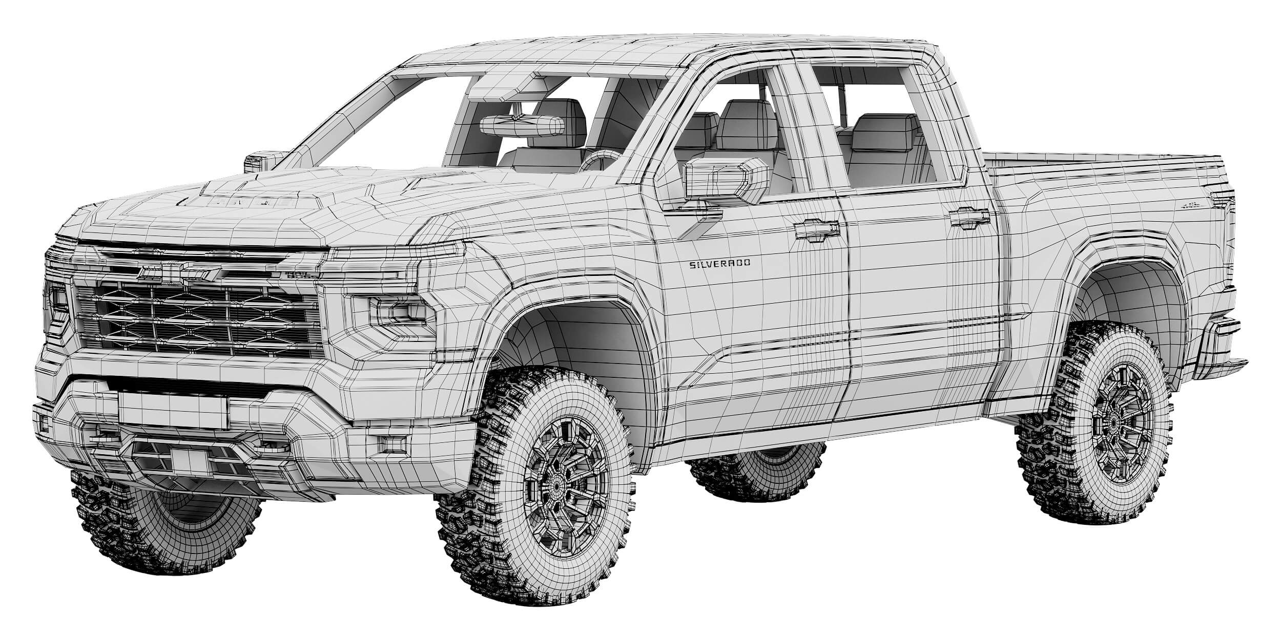 Chevrolet Silverado 1500 TrailBoss 2027 3D Model