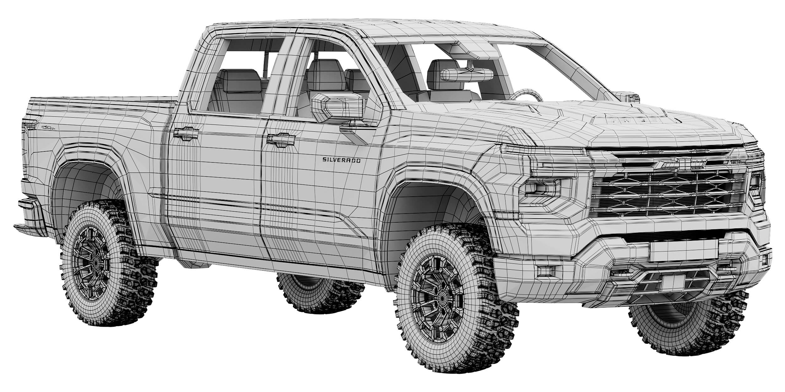 Chevrolet Silverado 1500 TrailBoss 2027 3D Model