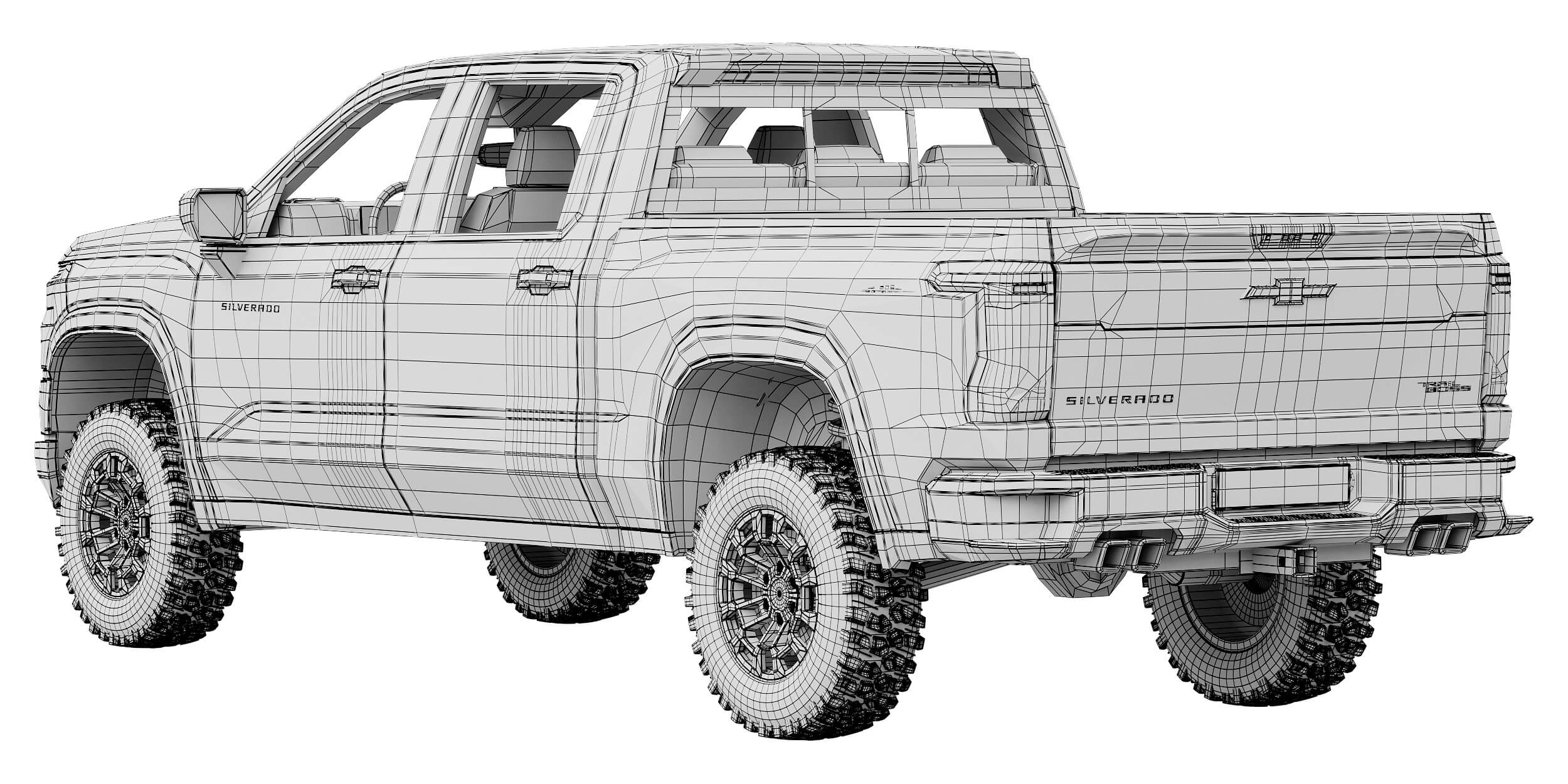 Chevrolet Silverado 1500 TrailBoss 2027 3D Model