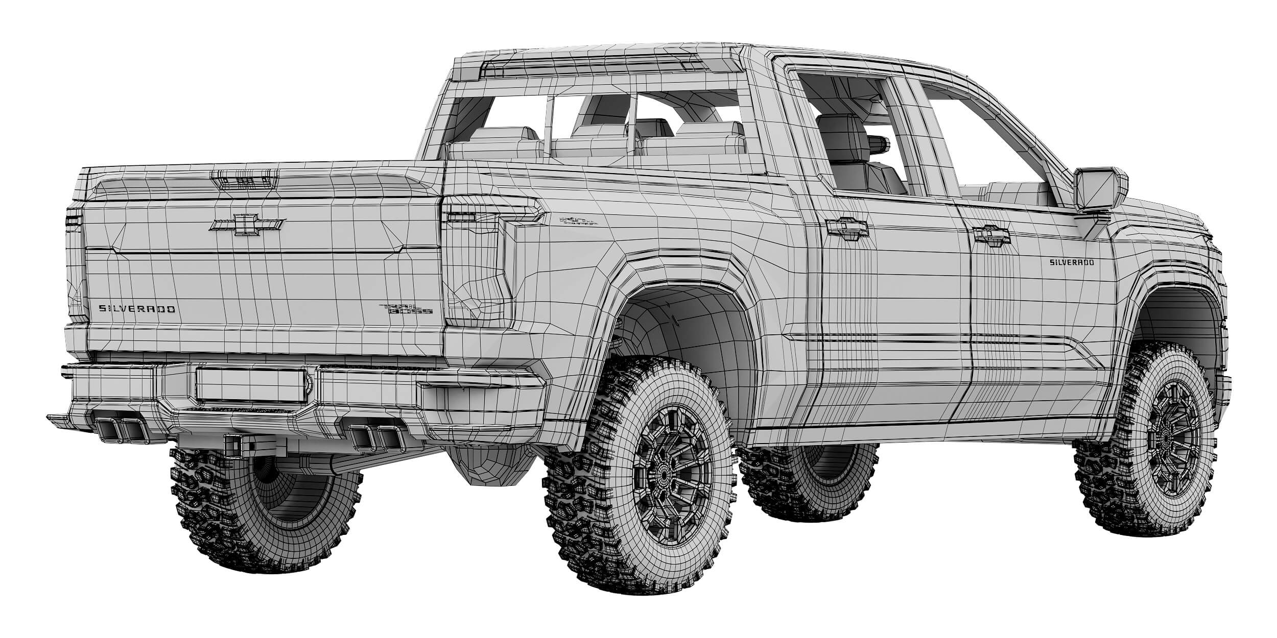 Chevrolet Silverado 1500 TrailBoss 2027 3D Model