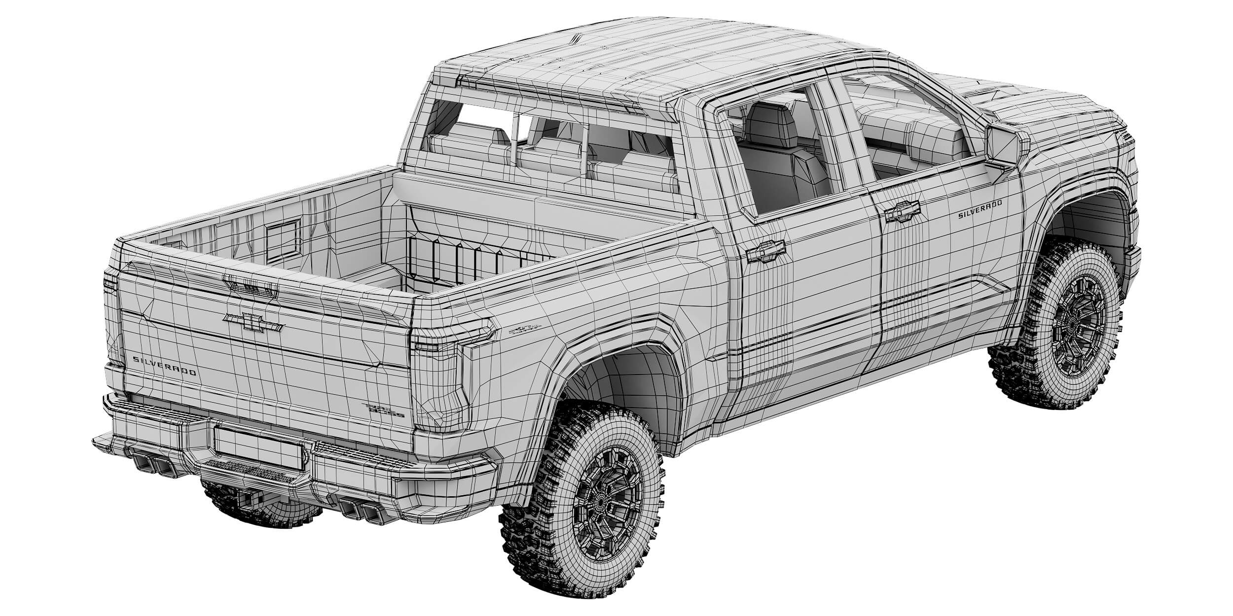 Chevrolet Silverado 1500 TrailBoss 2027 3D Model