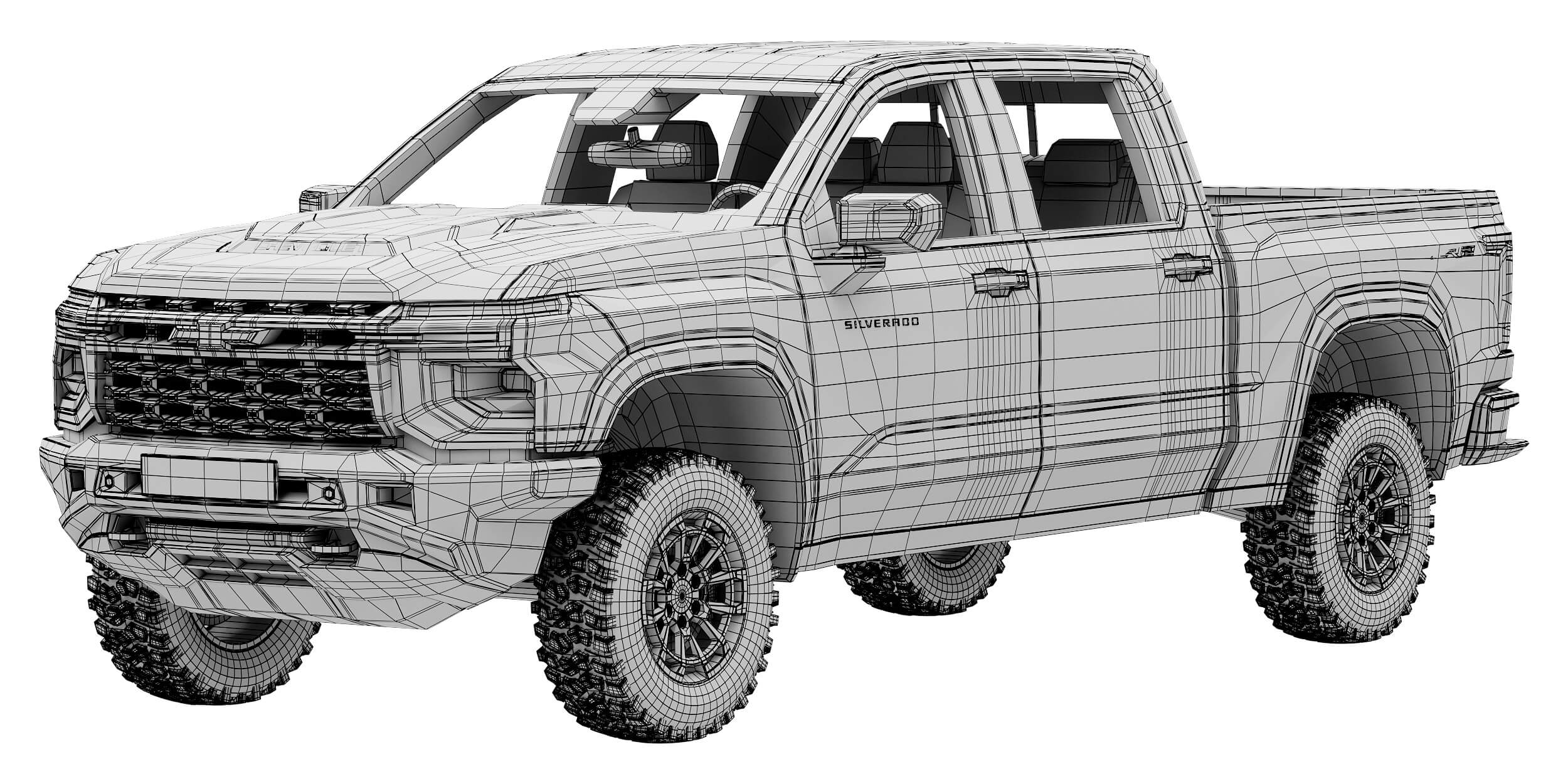 Chevrolet Silverado 1500 ZR2 2027 3D Model