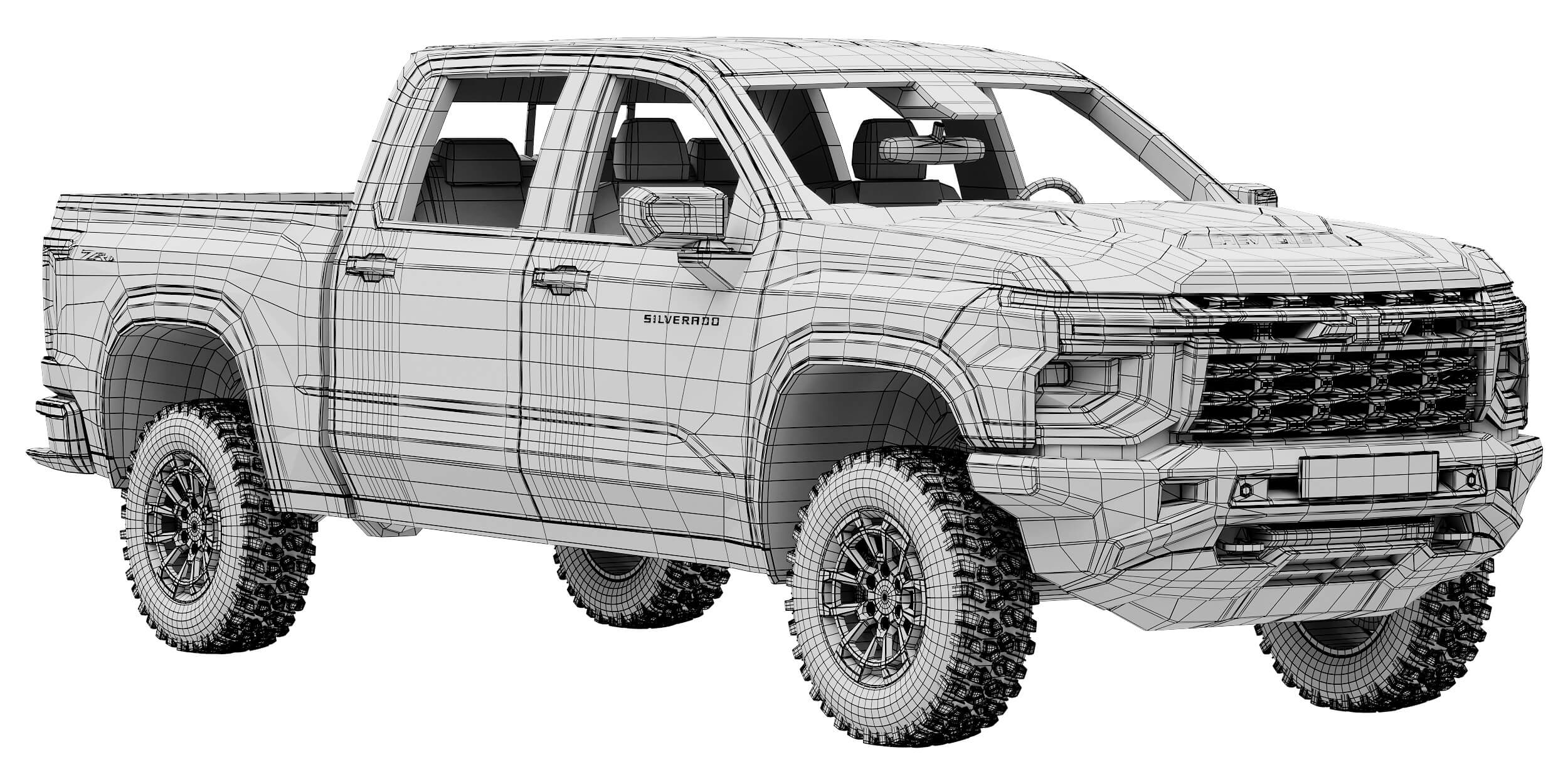 Chevrolet Silverado 1500 ZR2 2027 3D Model