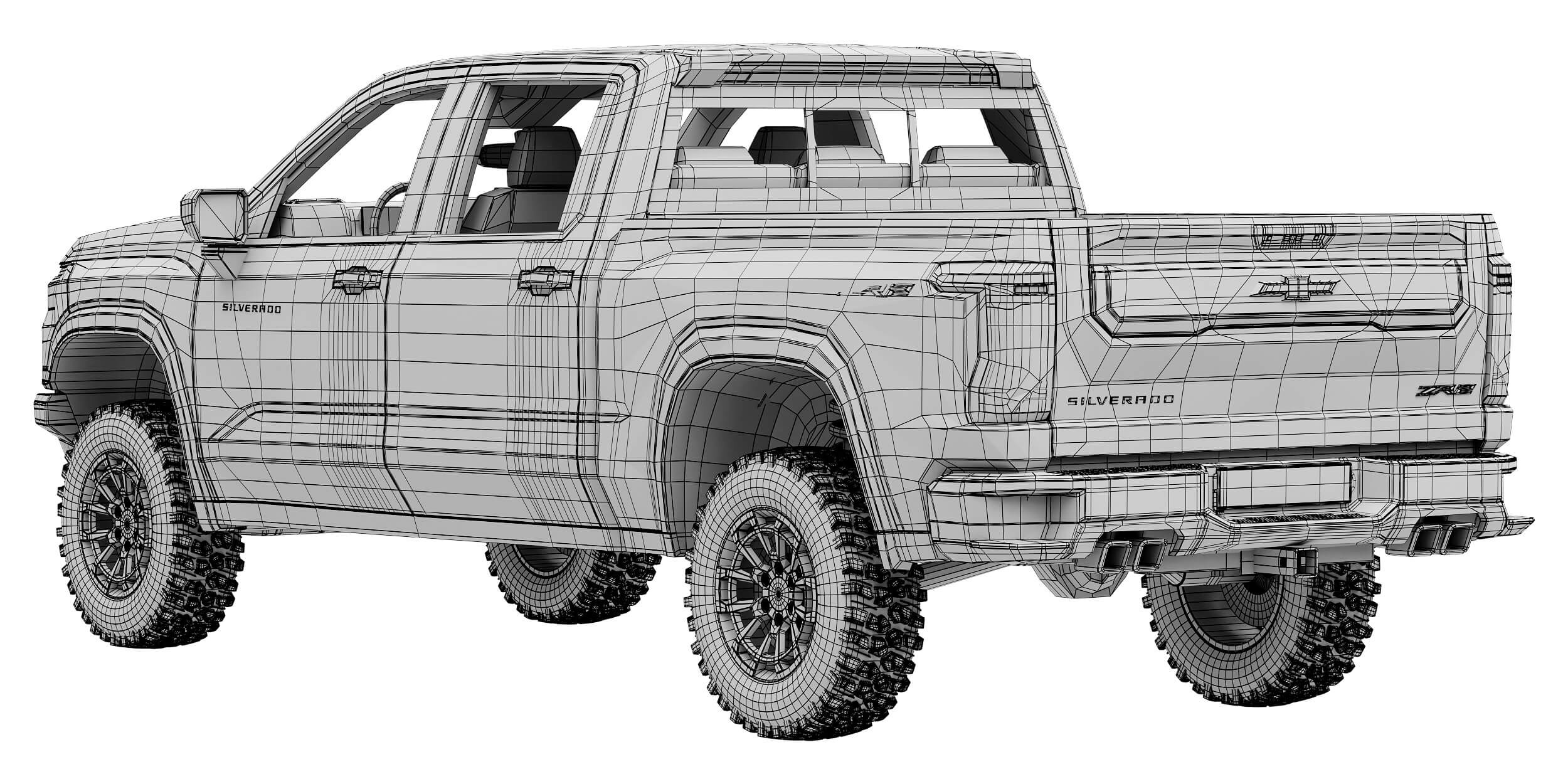Chevrolet Silverado 1500 ZR2 2027 3D Model