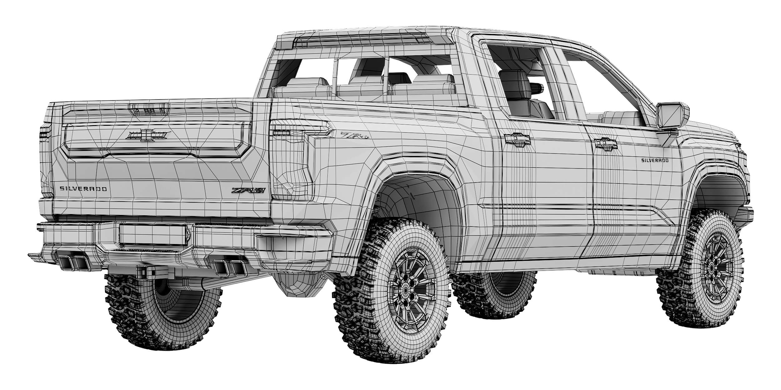 Chevrolet Silverado 1500 ZR2 2027 3D Model