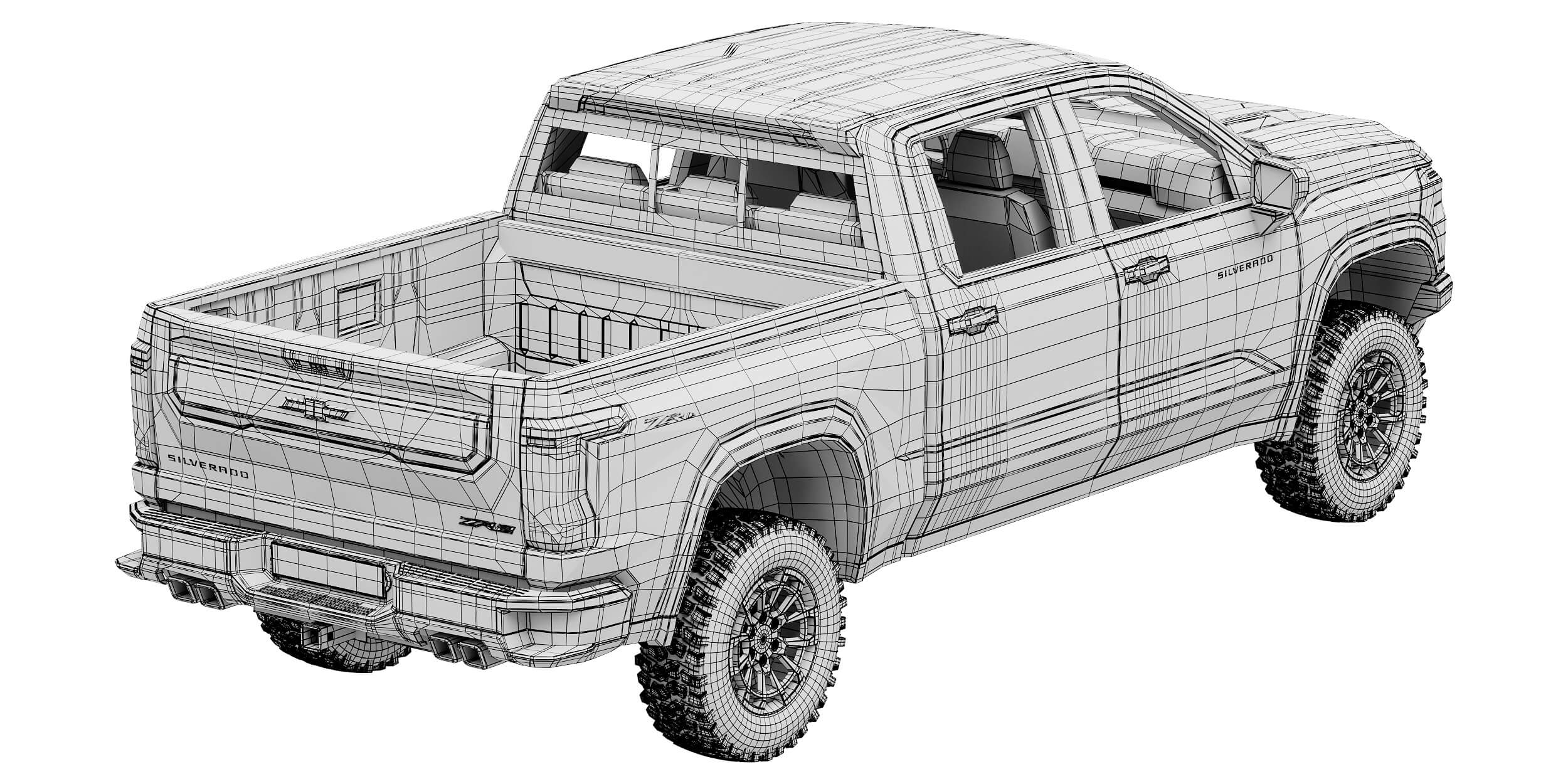 Chevrolet Silverado 1500 ZR2 2027 3D Model