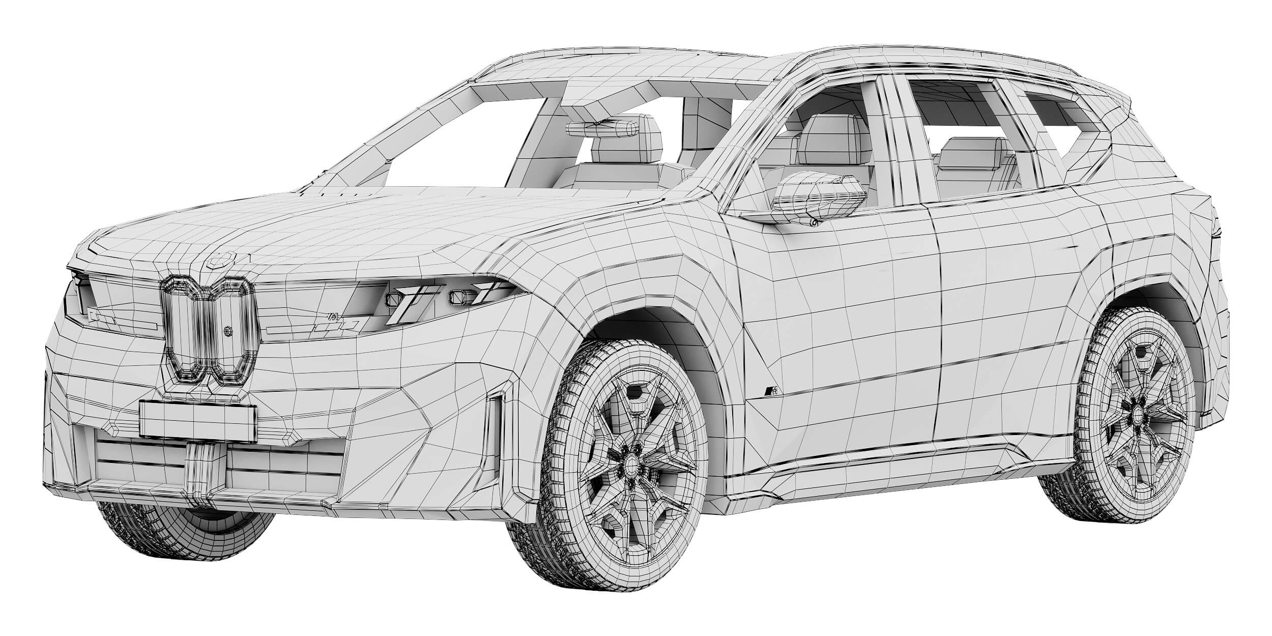 Electric SUV iX3 M60 2027 3D Model