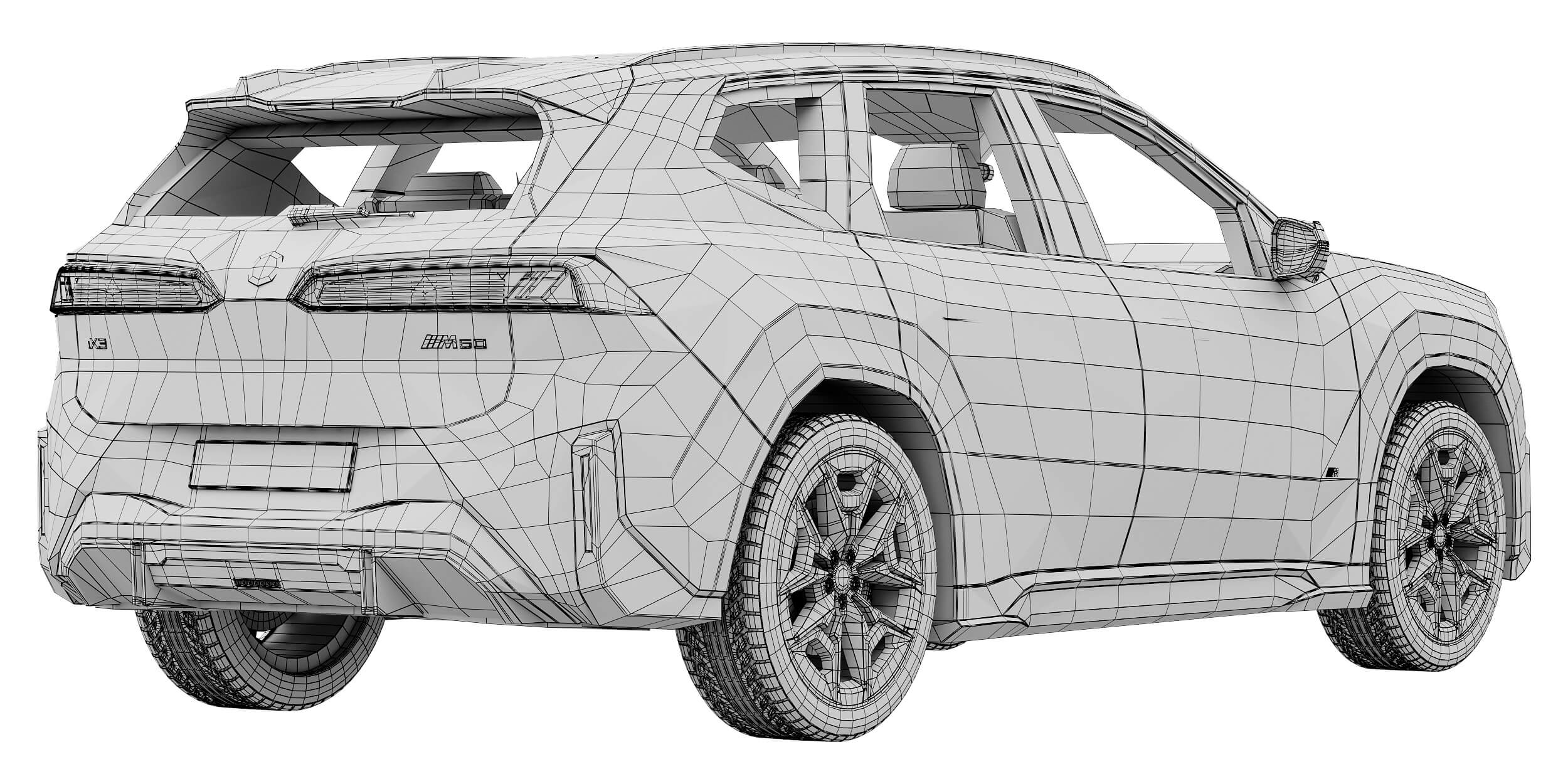 Electric SUV iX3 M60 2027 3D Model