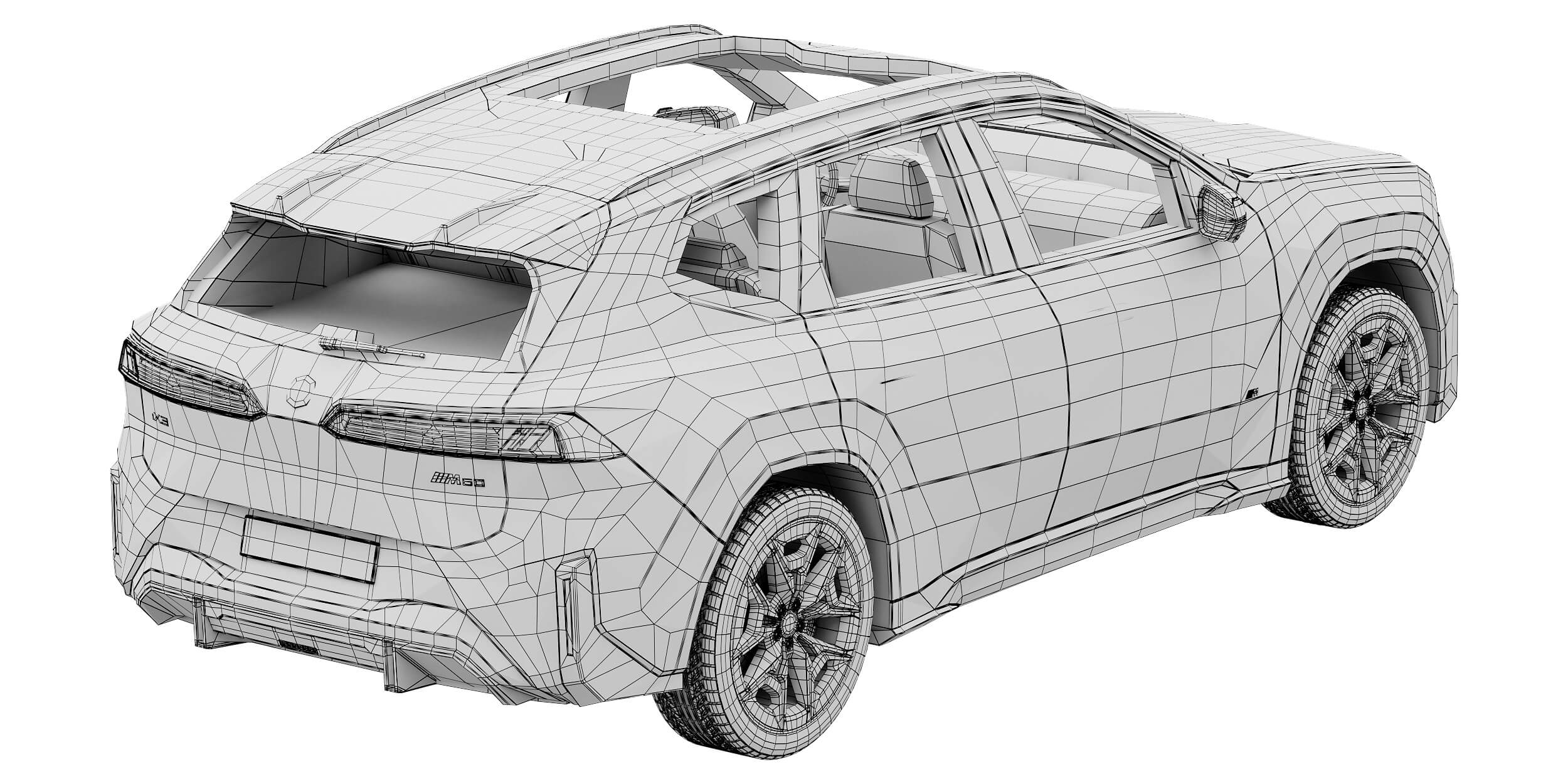 Electric SUV iX3 M60 2027 3D Model