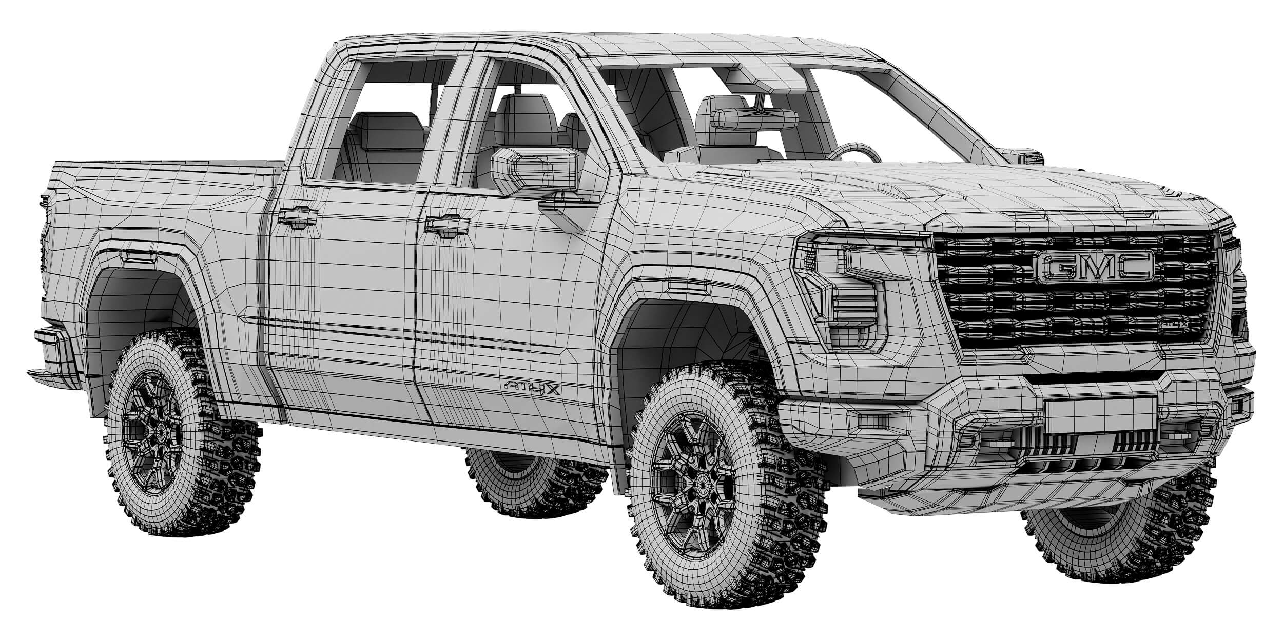 GMC Sierra 1500 AT4X 2027 3D Model