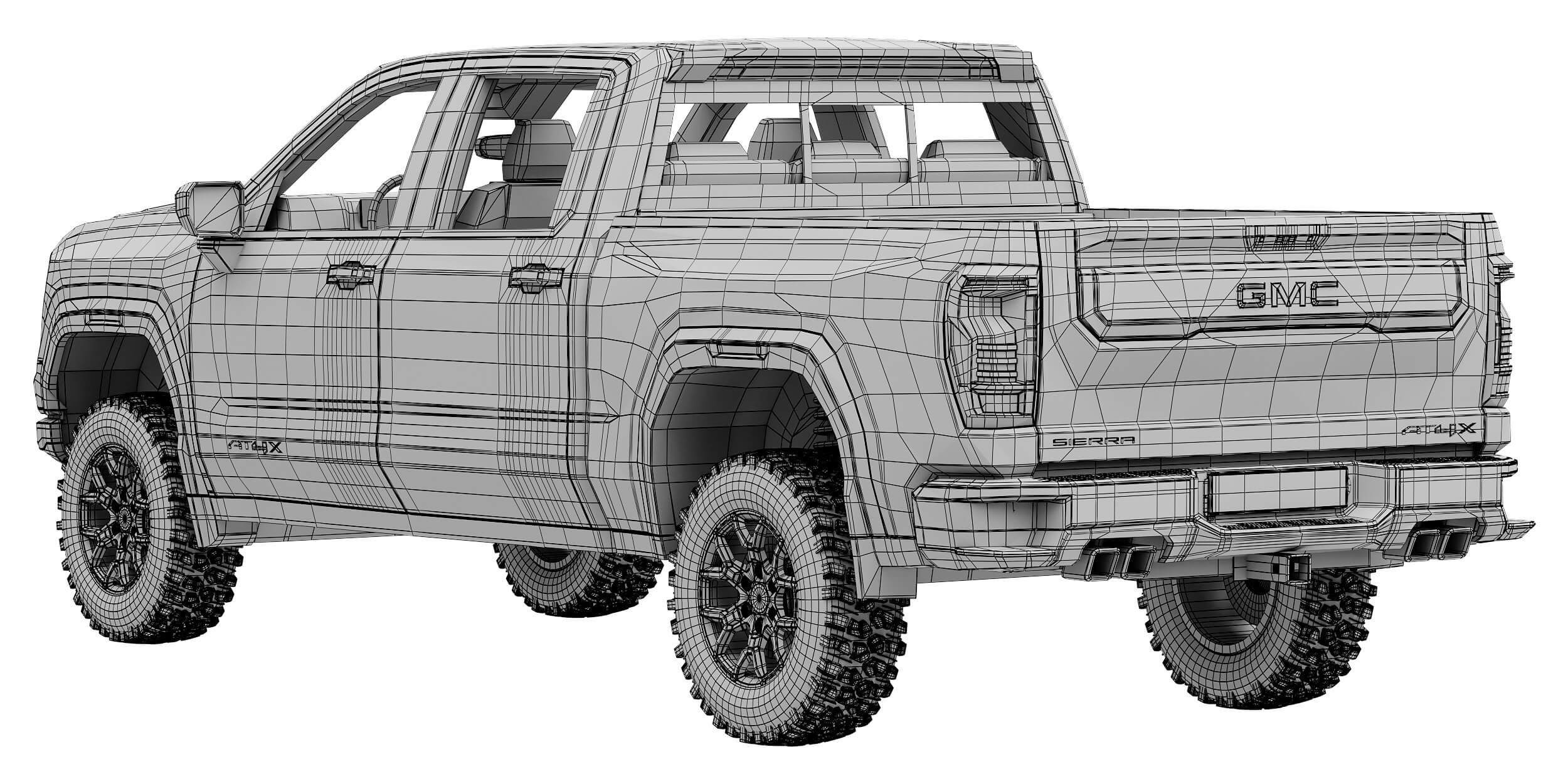 GMC Sierra 1500 AT4X 2027 3D Model