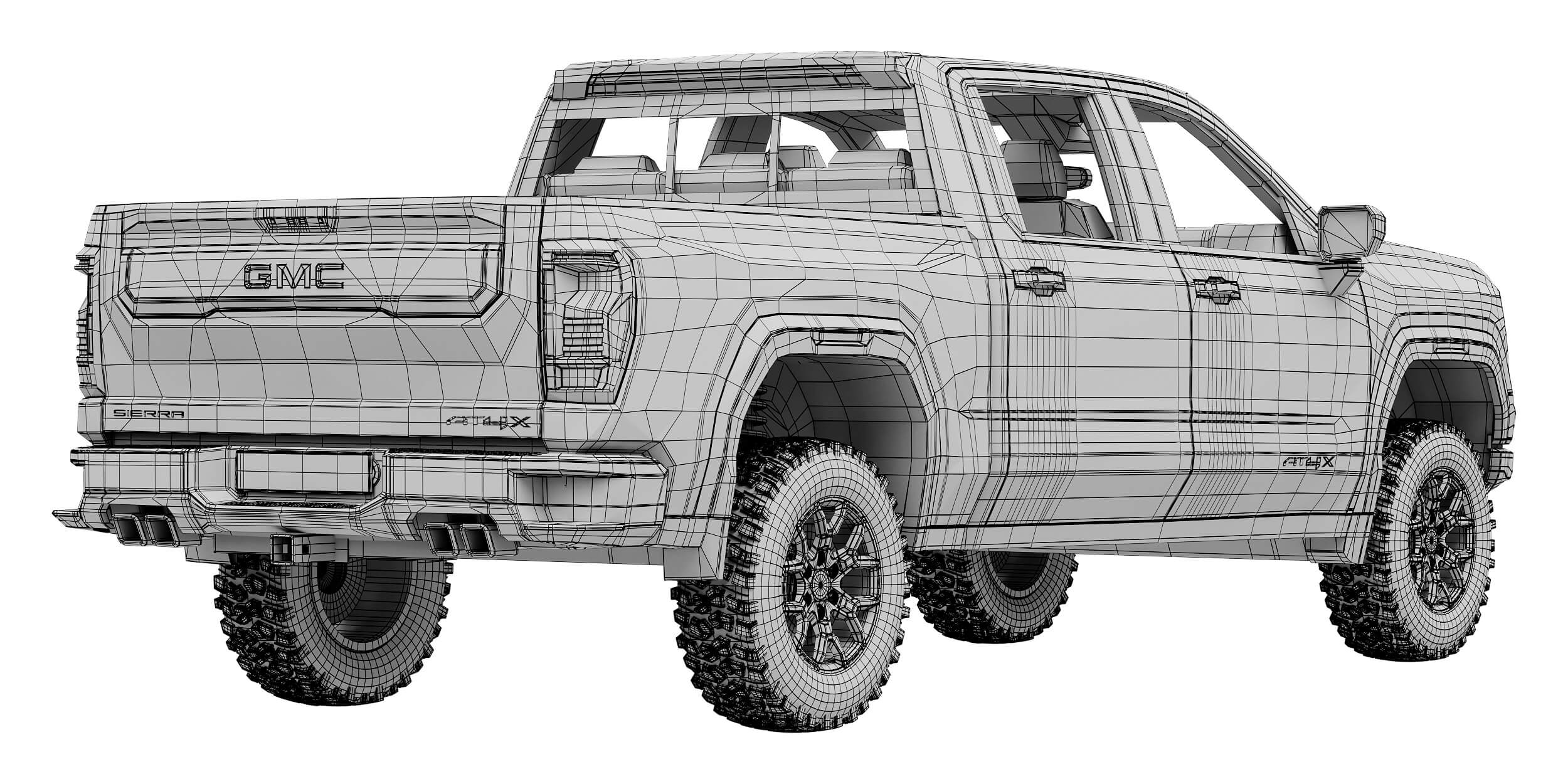 GMC Sierra 1500 AT4X 2027 3D Model