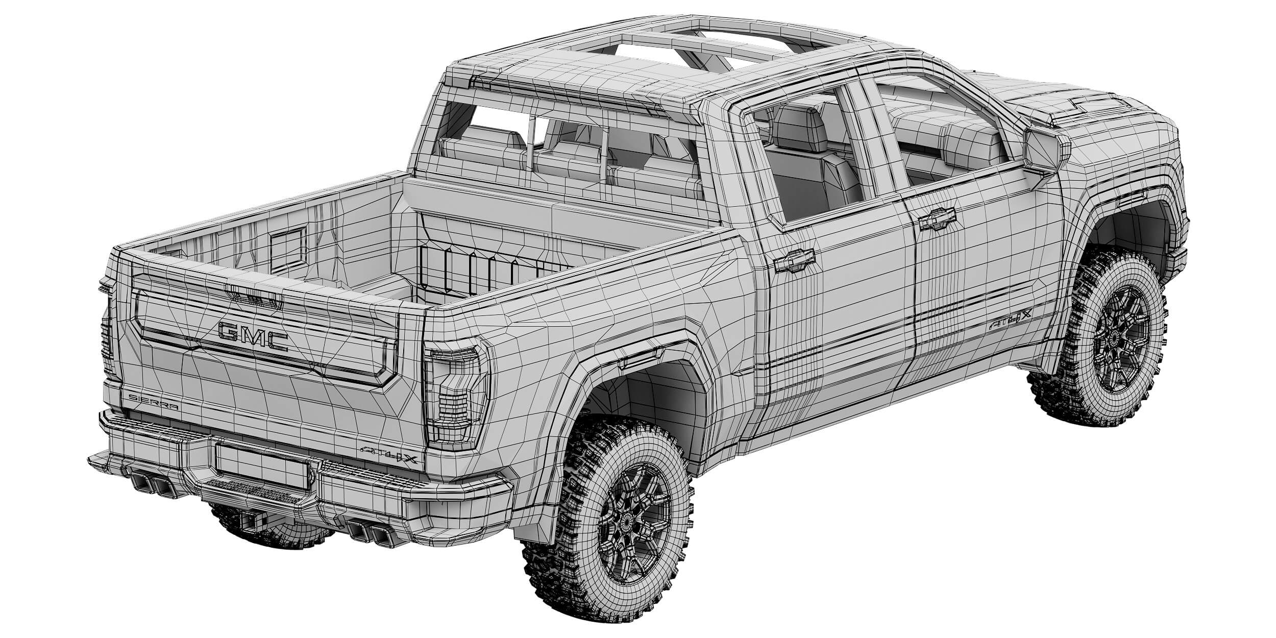 GMC Sierra 1500 AT4X 2027 3D Model