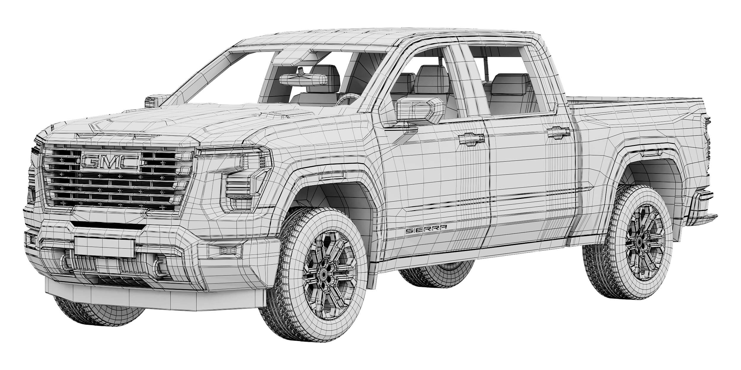 GMC Sierra 1500 Elevation 2027 3D Model