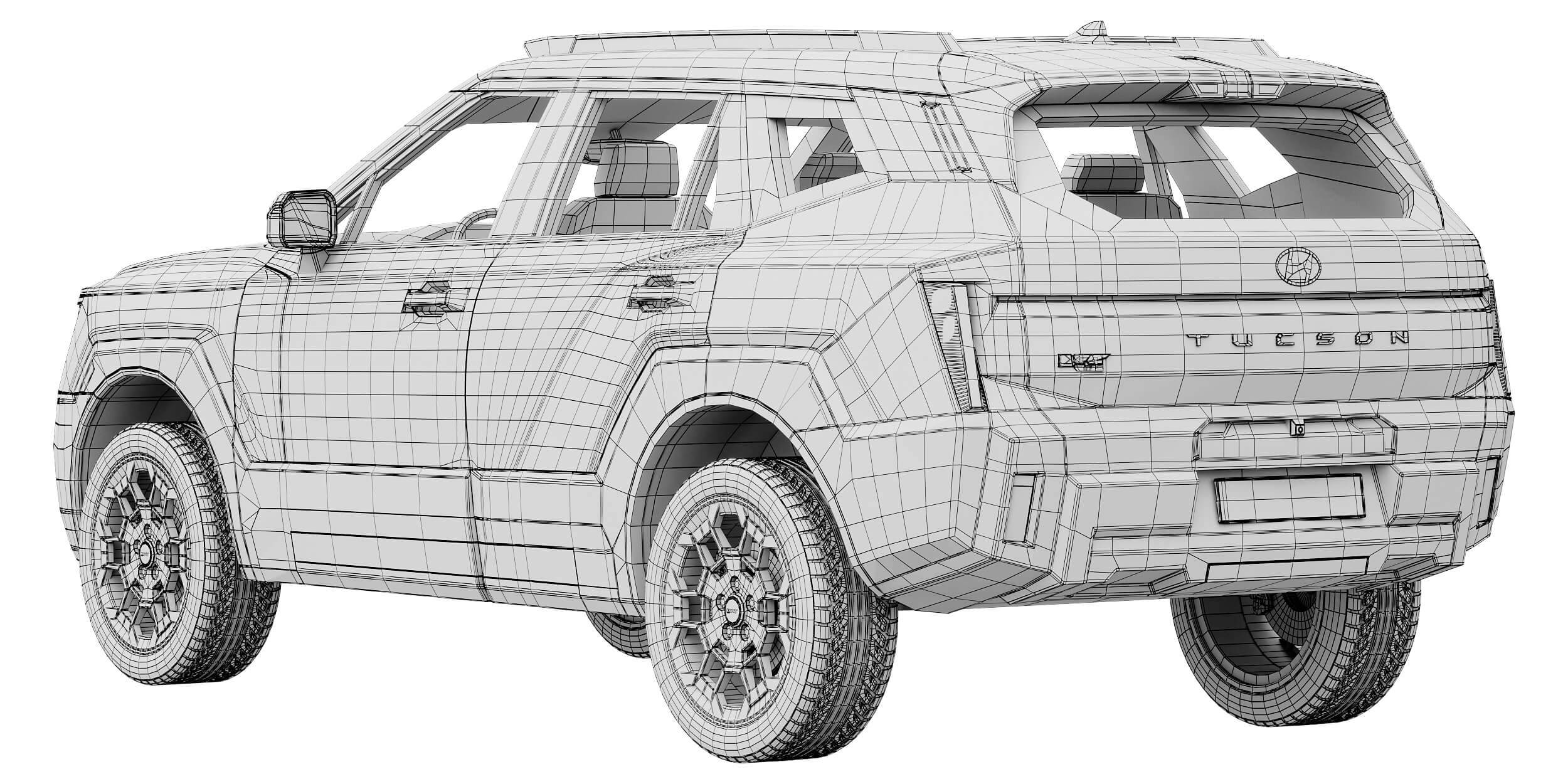 Hyundai Tucson XRT PRO 2027 3D Model