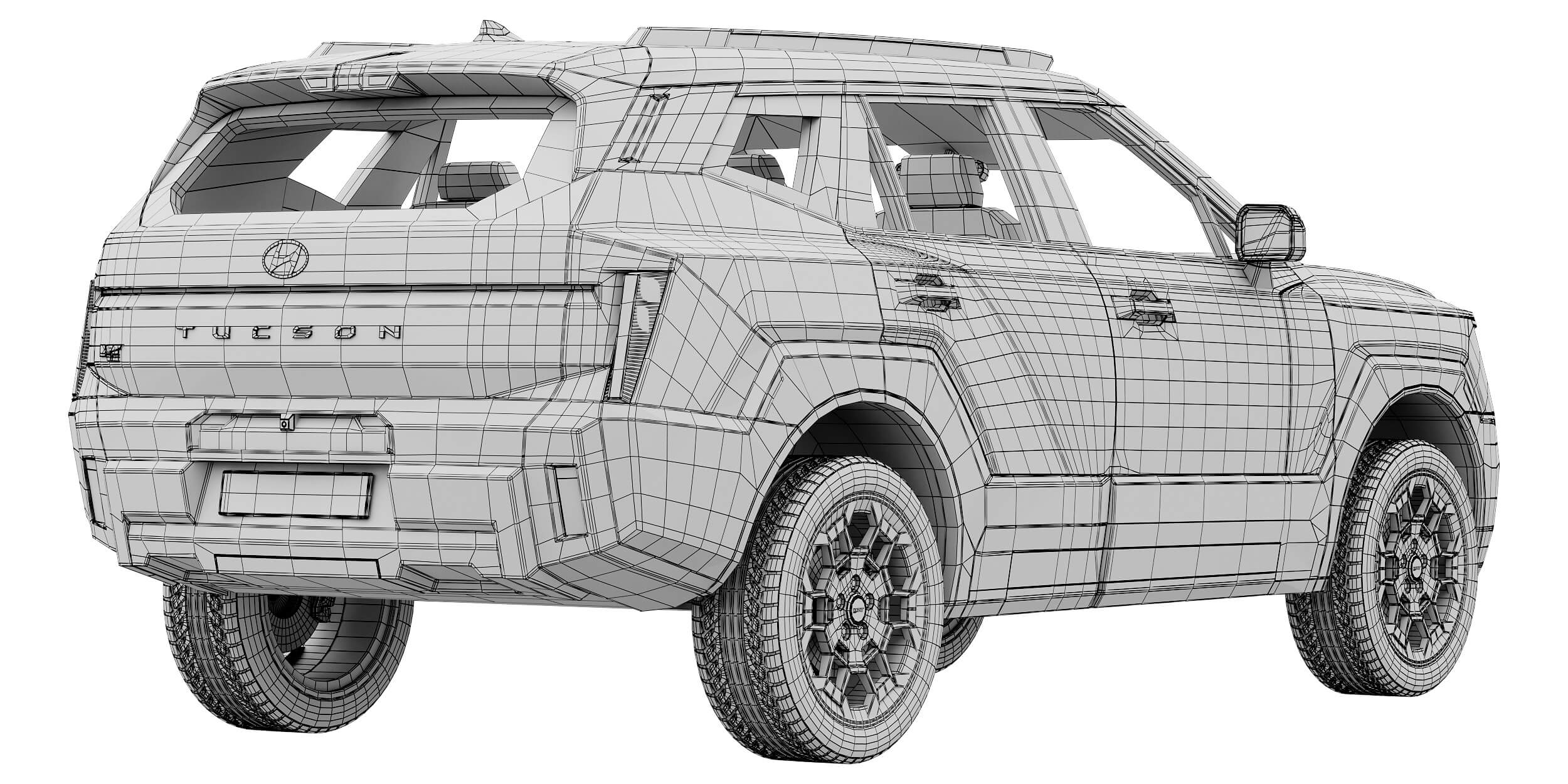 Hyundai Tucson XRT PRO 2027 3D Model