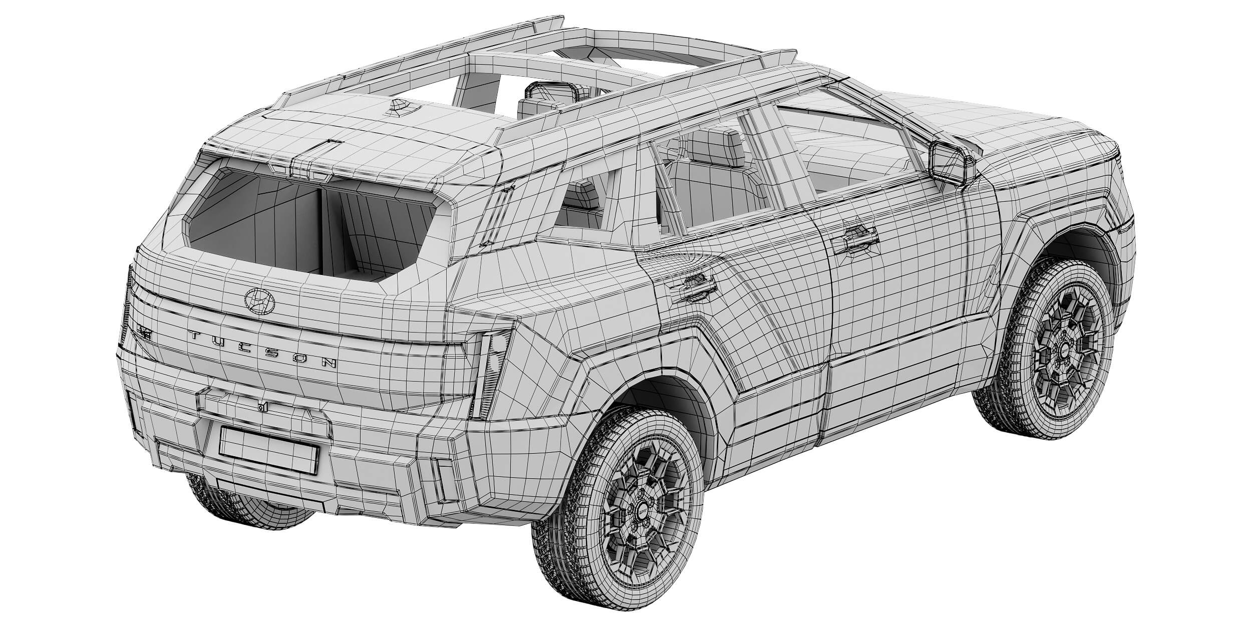 Hyundai Tucson XRT PRO 2027 3D Model