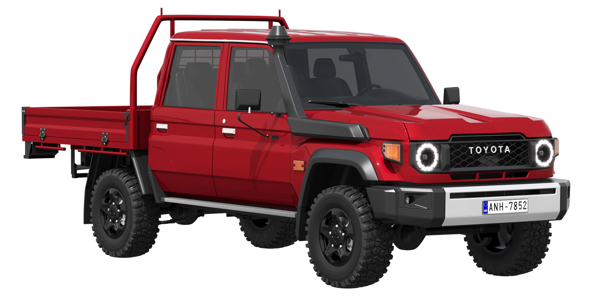 Toyota Land Cruiser 70 Double Cab Chassis 2024 3D Model