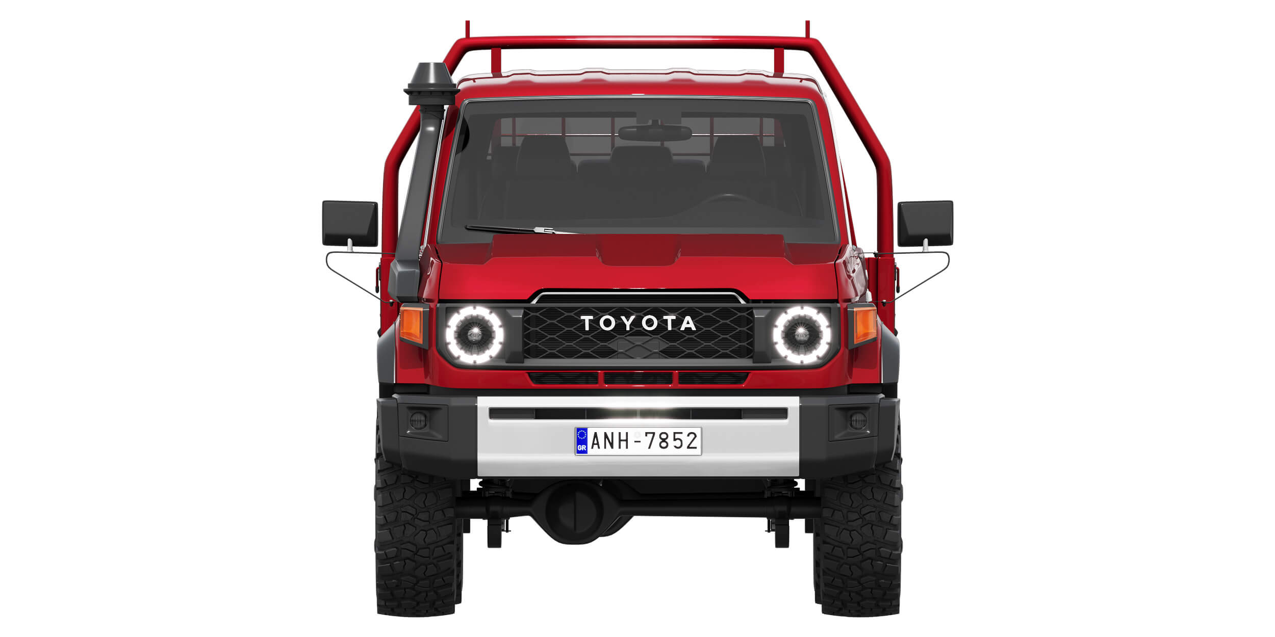 Toyota Land Cruiser 70 Double Cab Chassis 2024 3D Model