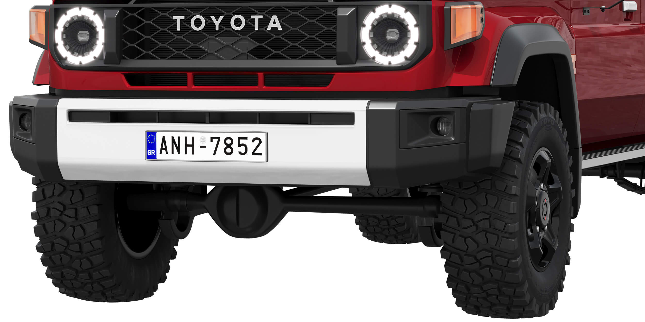 Toyota Land Cruiser 70 Double Cab Chassis 2024 3D Model