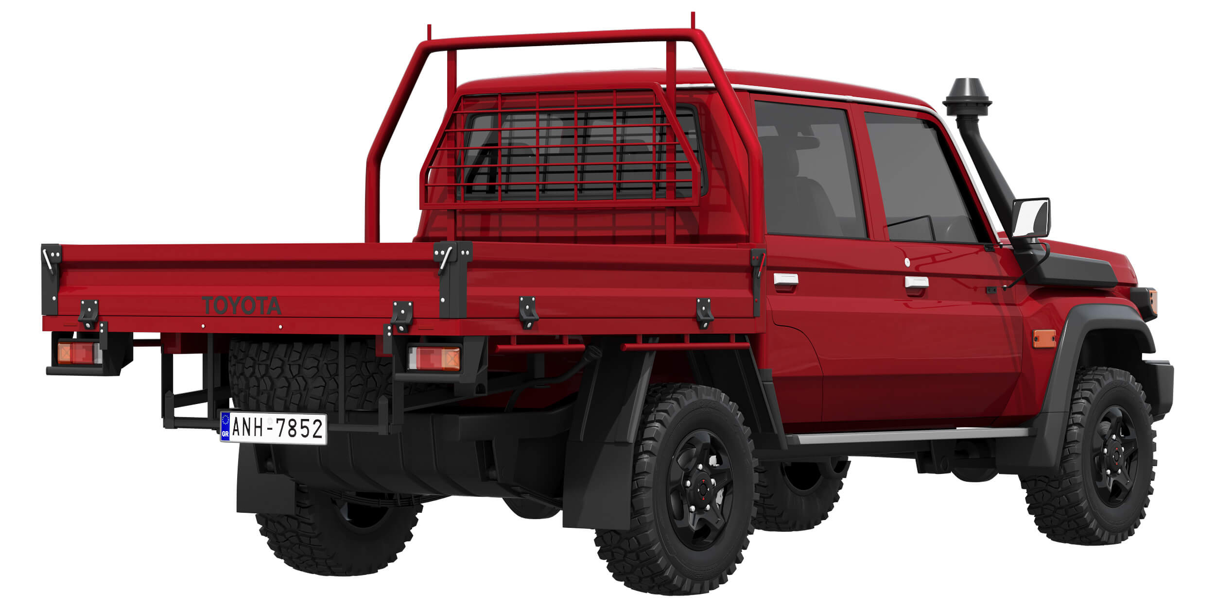 Toyota Land Cruiser 70 Double Cab Chassis 2024 3D Model