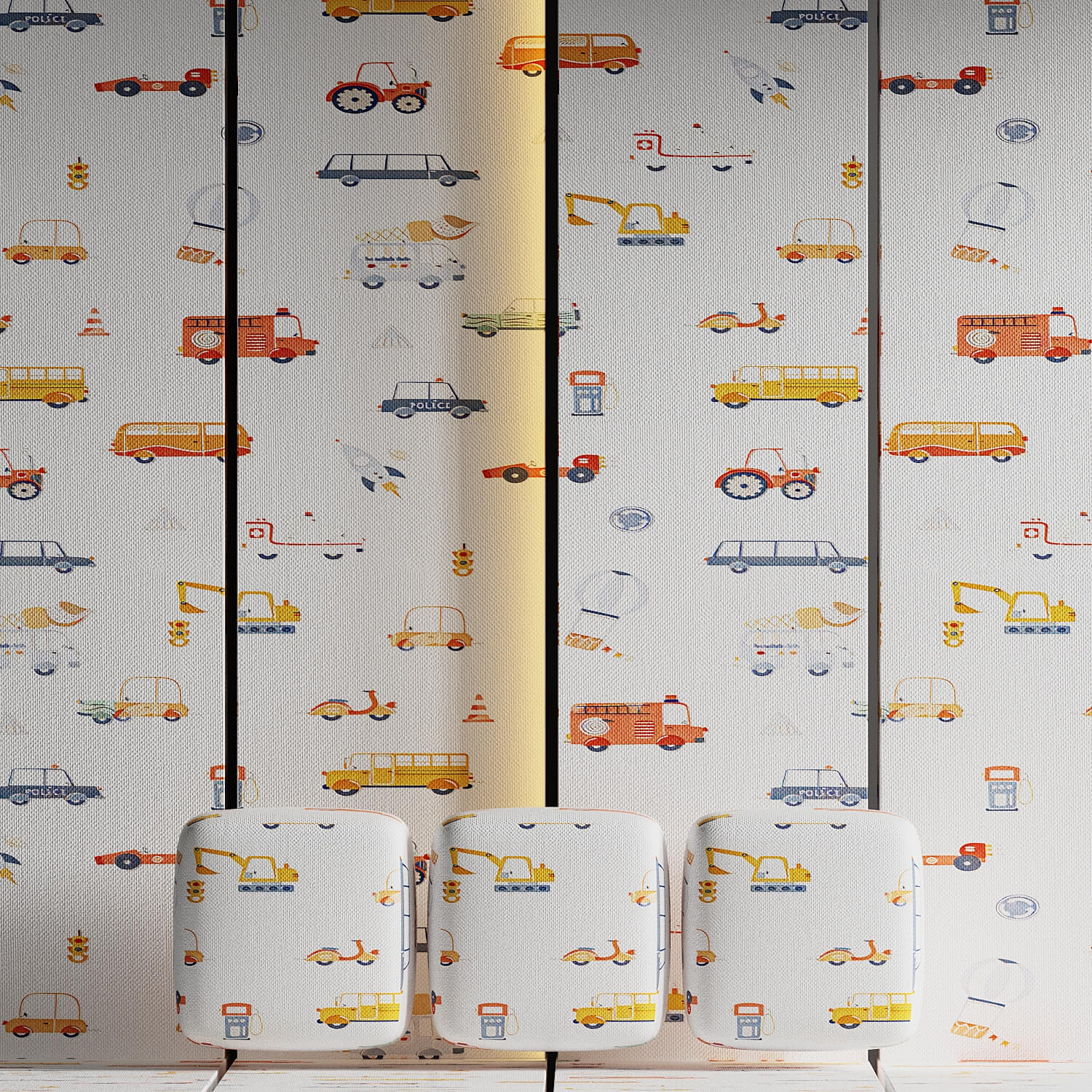 7 Kids Wallpaper Textures &ndash 4K Seamless PBR Collection 3D Material or Shader