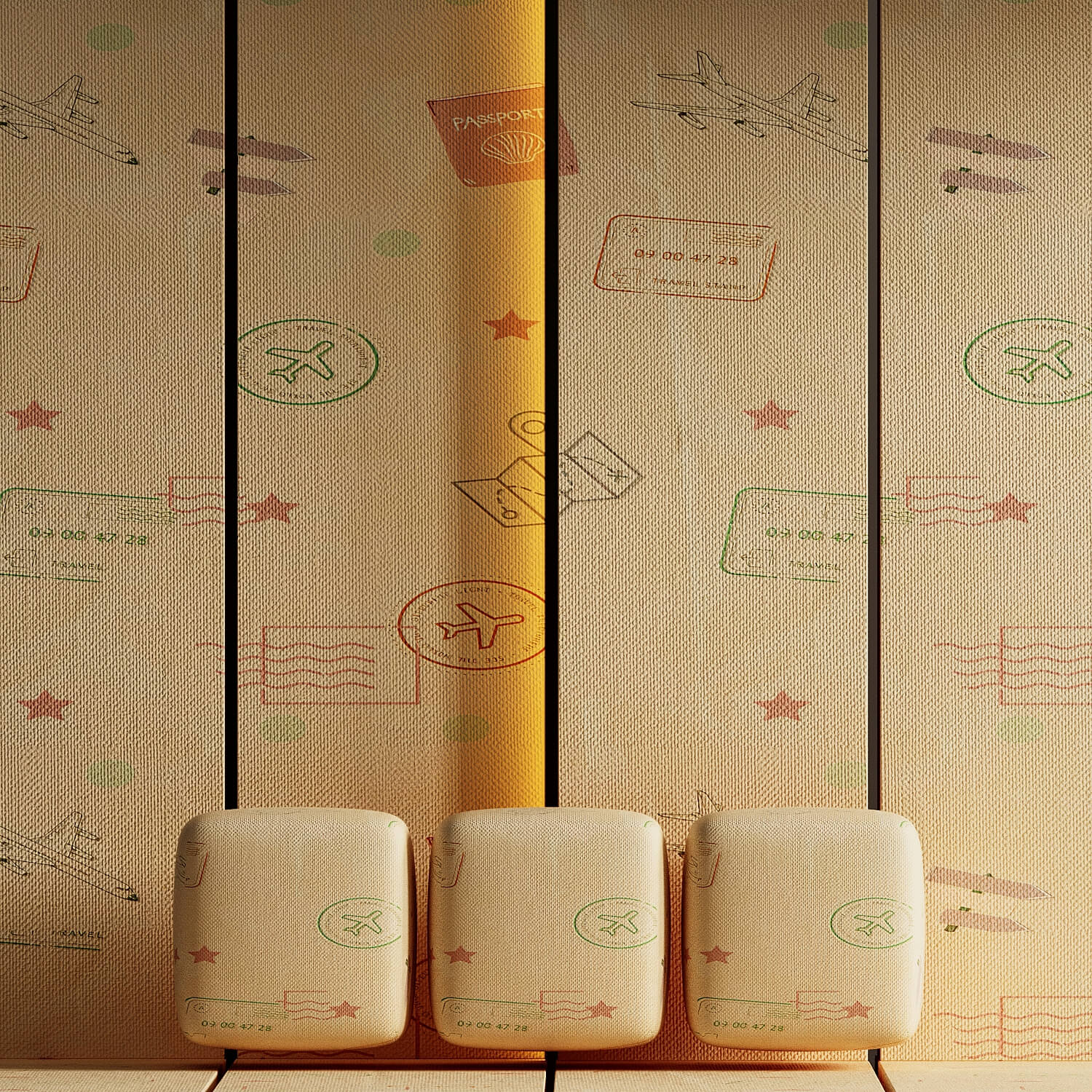 7 Kids Wallpaper Textures &ndash 4K Seamless PBR Collection 3D Material or Shader