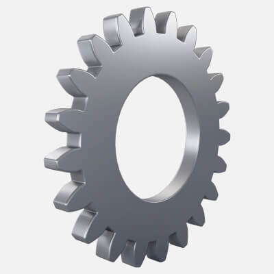 Gear Spur D122mm T9mm M2